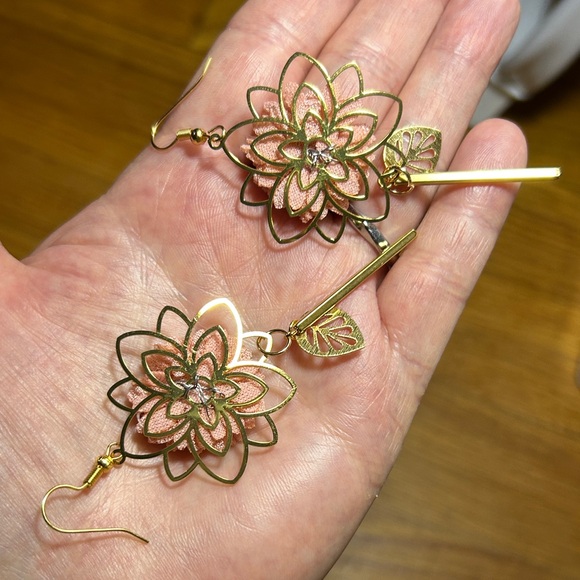 3/$25 Floral Drop Earrings - Picture 2 of 5